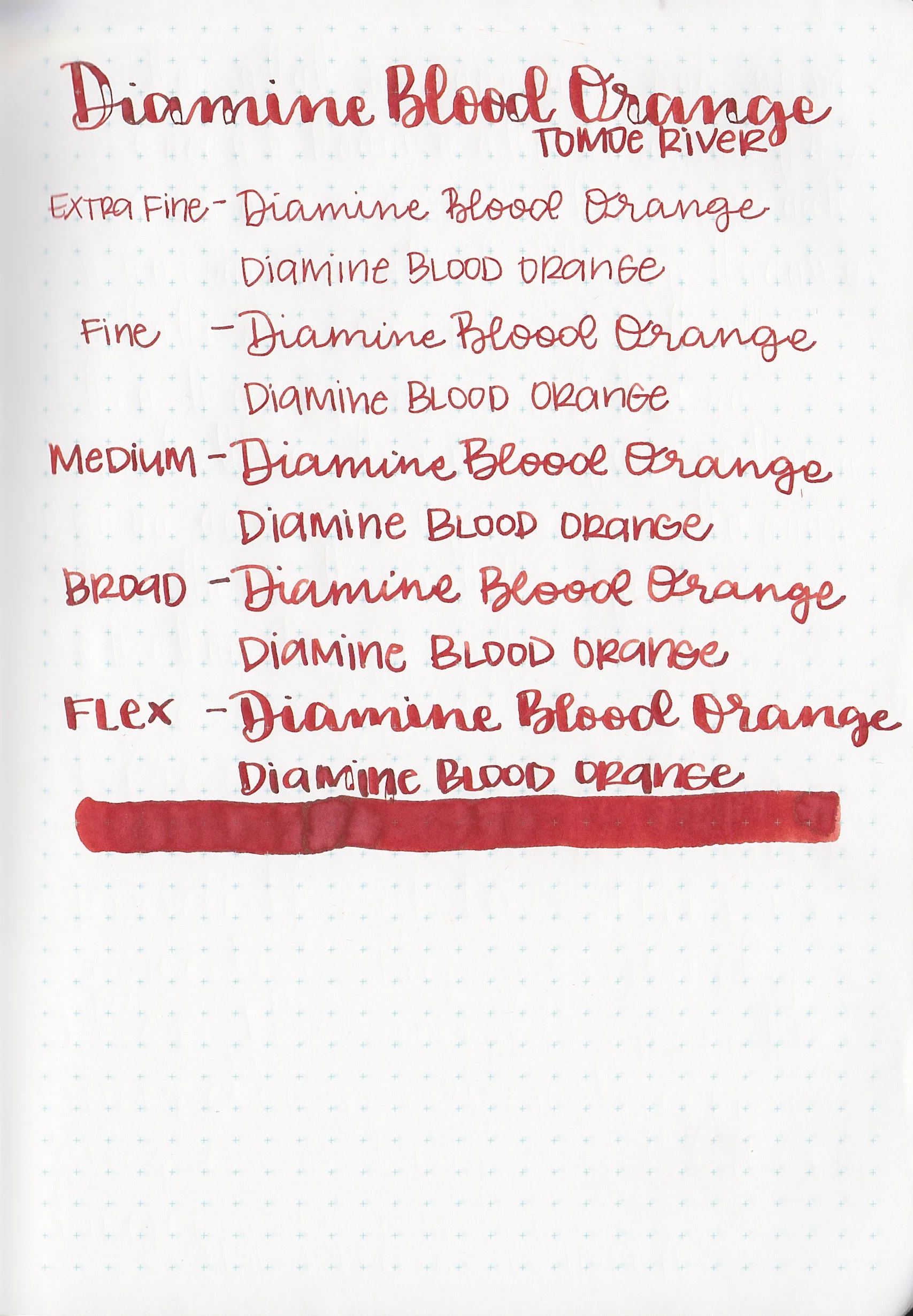 Ink Review #123: Diamine Blood Orange — Mountain of Ink
